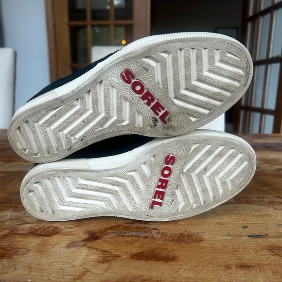 Sorel Out N About Black Wedge Bootie Sneaker Size 9 - Picture 7 of 11